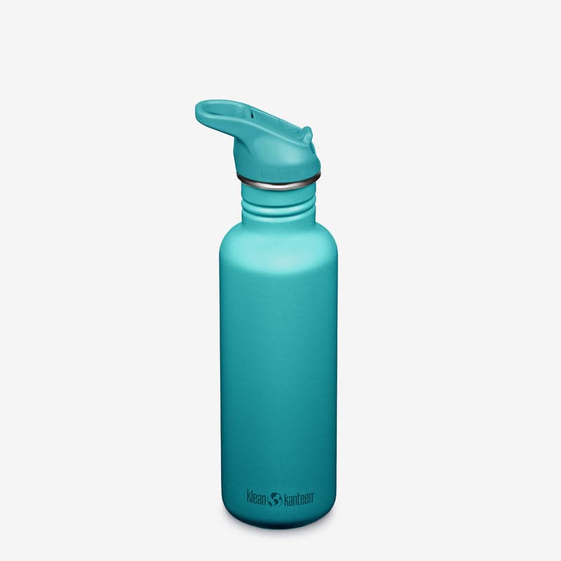 Klean Kanteen Classic 27 oz stainless steel water bottle with sport cap